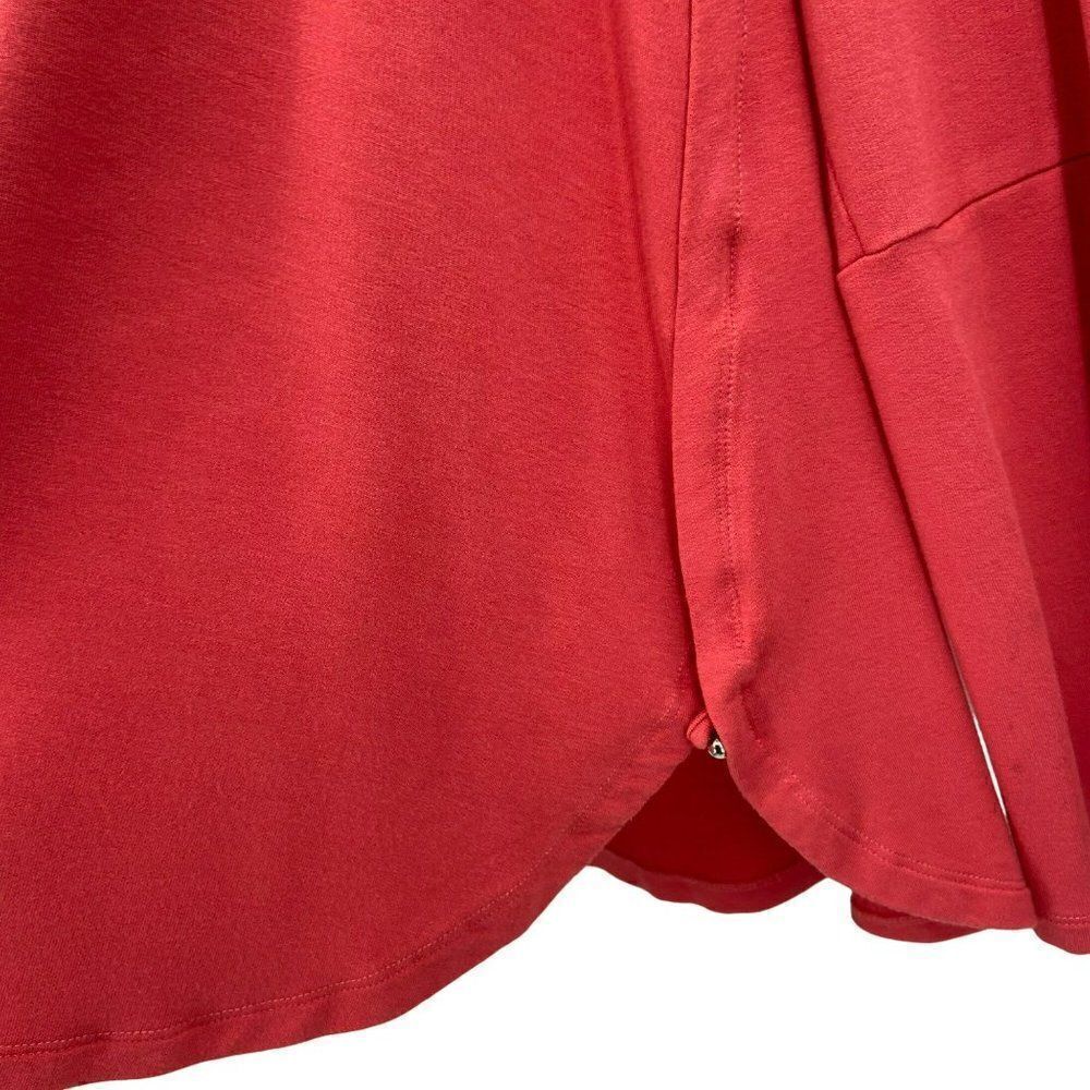 Soft Surroundings Long Sleeve Tunic Button /Loop on Sleeves & Hem Orange Size 1X - Picture 6 of 10
